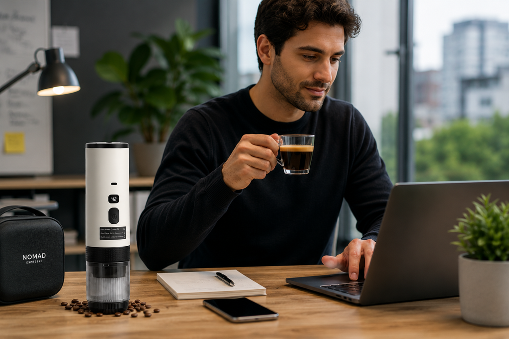 Nomad Espresso™ | Cafetera Portátil 3 en 1